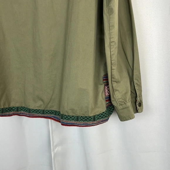 Rhyme & Echo Military Green Embroidered Jacket Size S - Picture 8 of 8